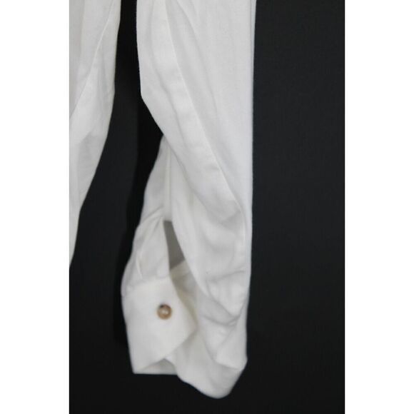 Maeve Anthropologie Tie Front Sandbridge Button Down Shirt Womens XS White NWT - Picture 3 of 13